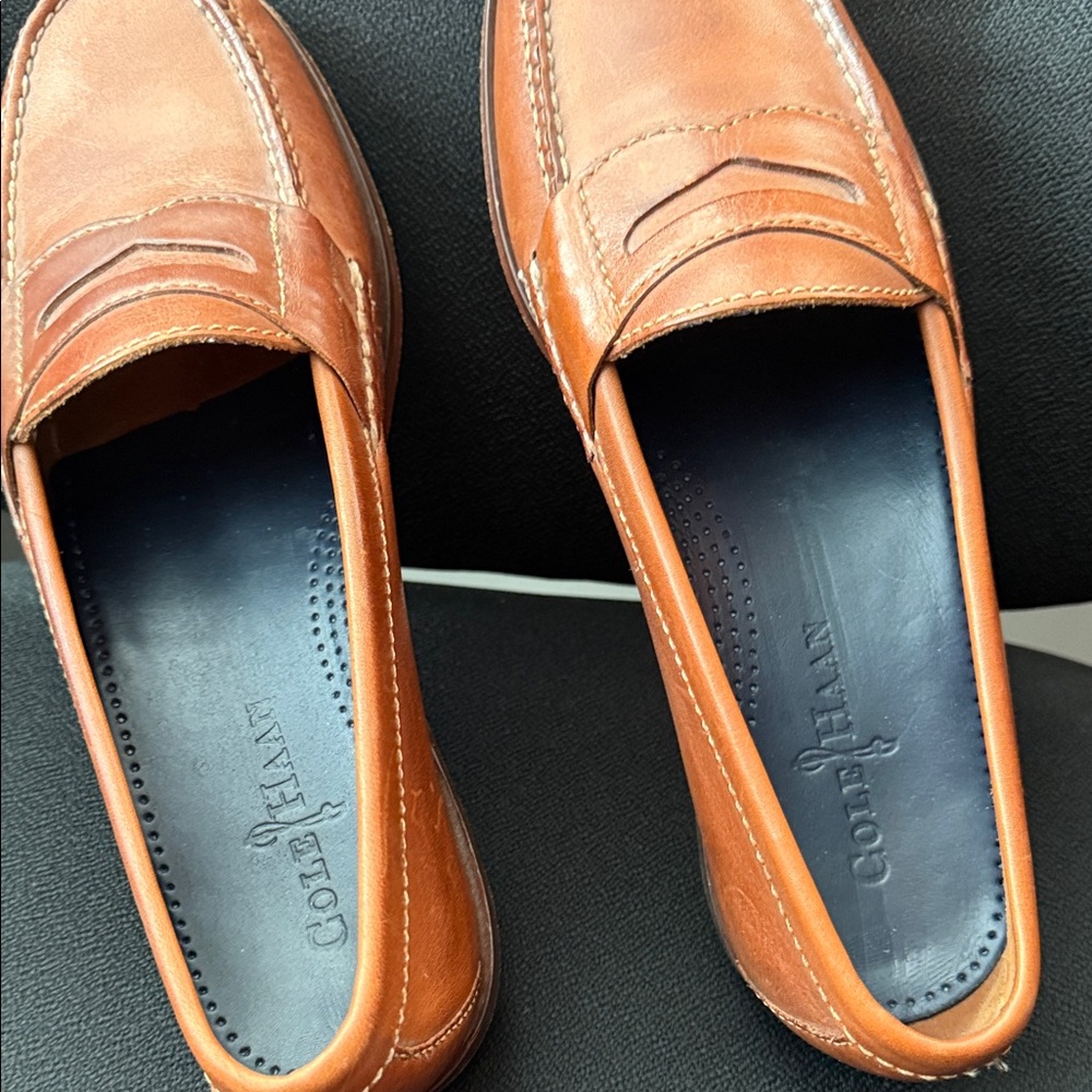 Cole Haan Men's Tan Leather Loafers